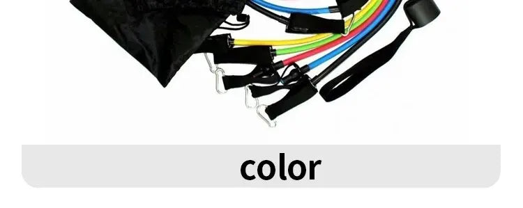 11-Piece Resistance Band Set for Home & Gym Workouts