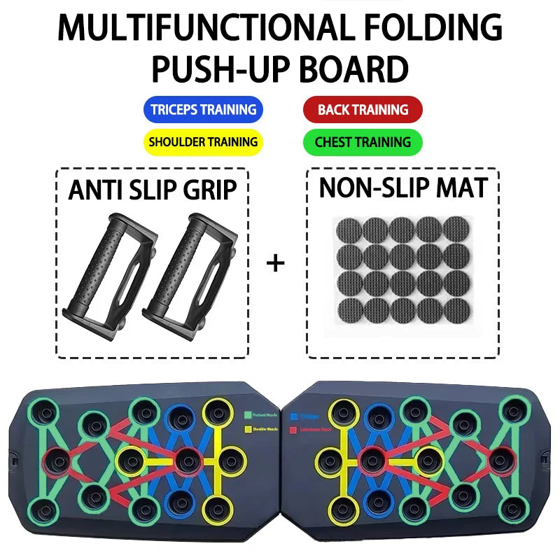 Portable Push-Up Board Set for Chest, Arms & Core Training