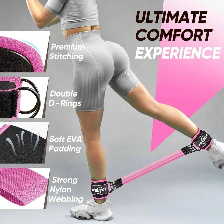 Ankle Resistance Bands for Lower-Body Workouts