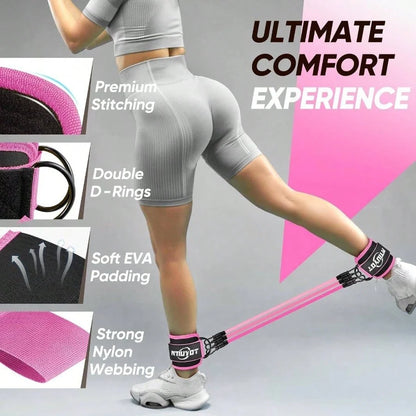 Ankle Resistance Bands for Lower-Body Workouts