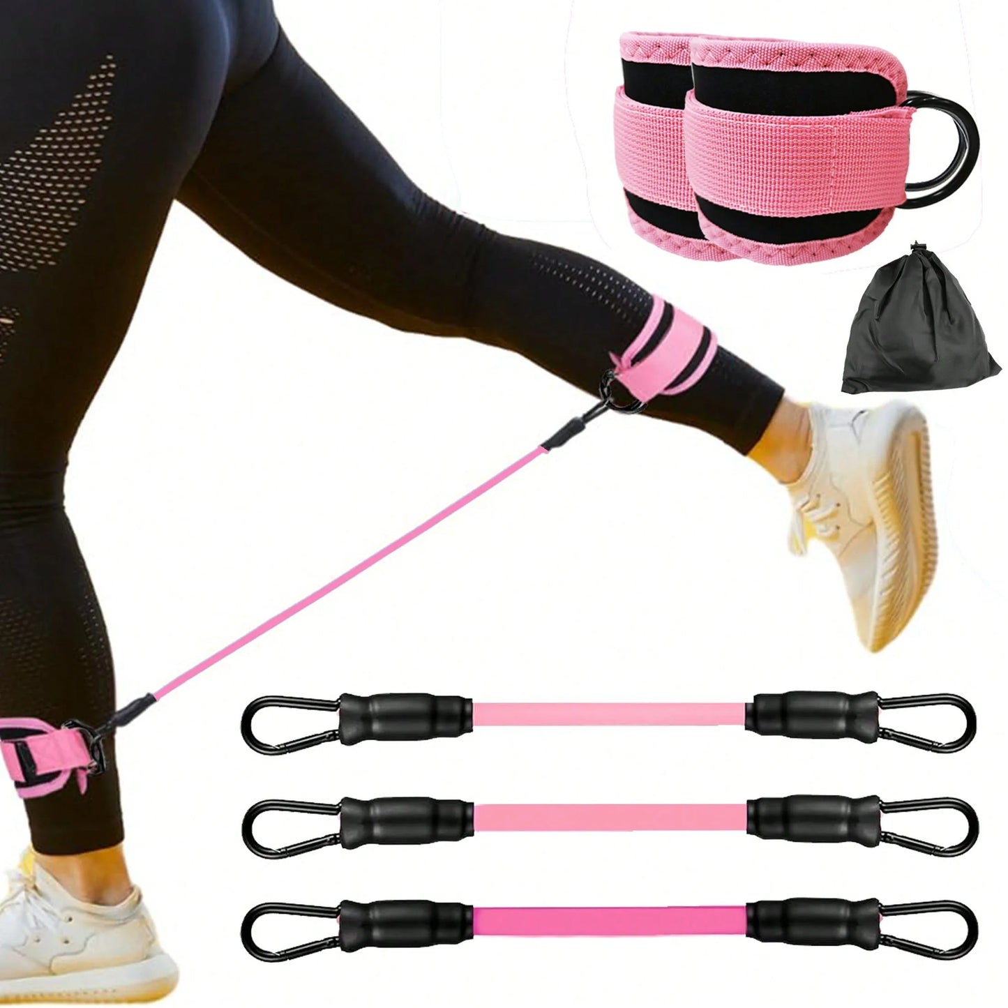 Ankle Resistance Bands for Lower-Body Workouts