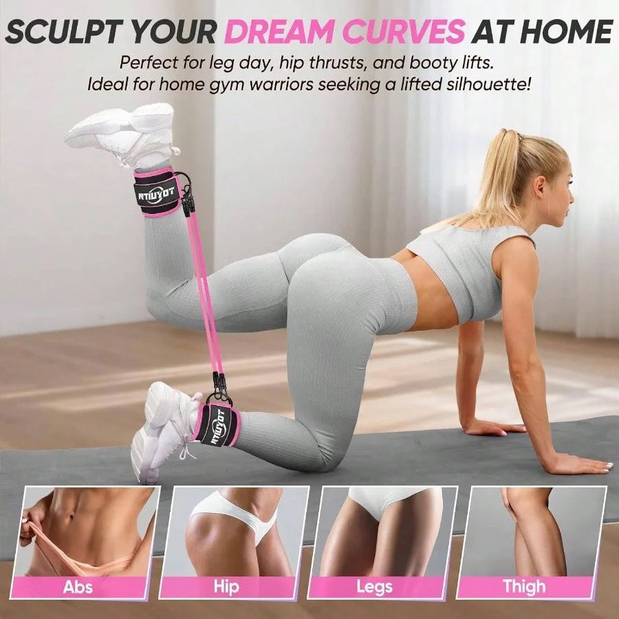 Ankle Resistance Bands for Lower-Body Workouts
