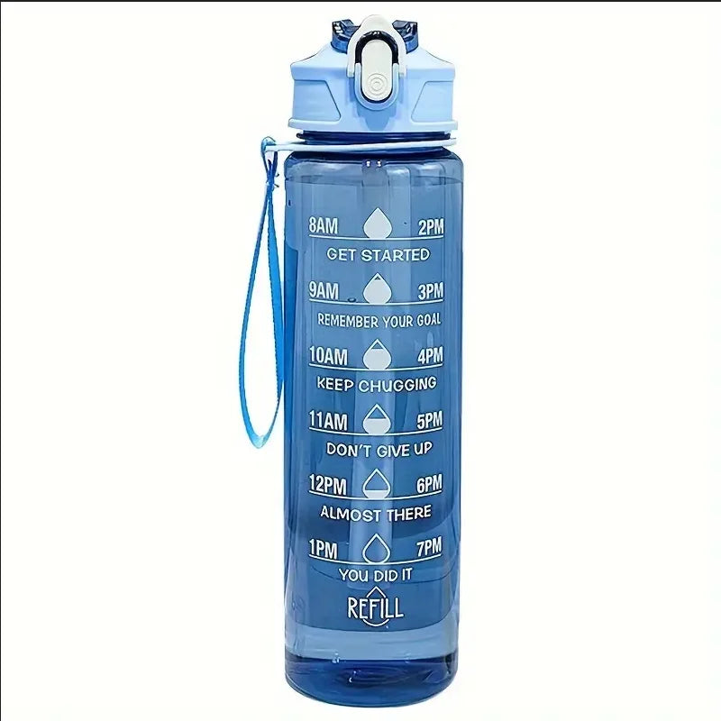 800ml Motivational Water Bottle with Time Marker – Premium