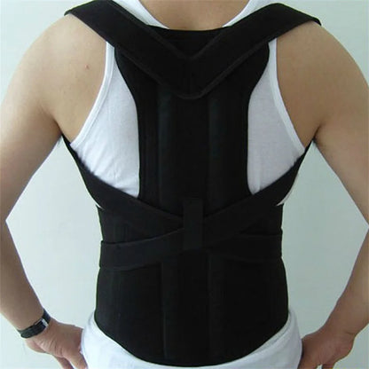 Adjustable Back & Lumbar Posture Support Brace