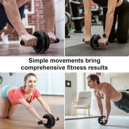 Dual-Wheel AB Roller for Core Strength Training