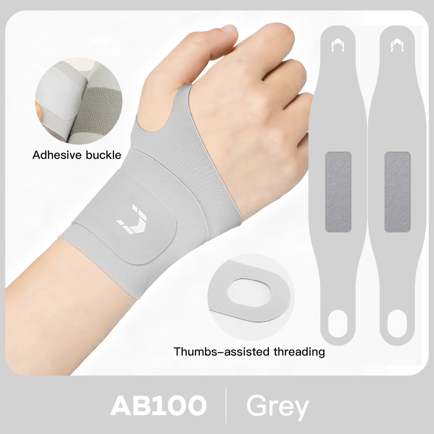 Valour Fit adjustable wrist and thumb support brace, designed for gym and daily use, showing a lightweight, breathable support brace.