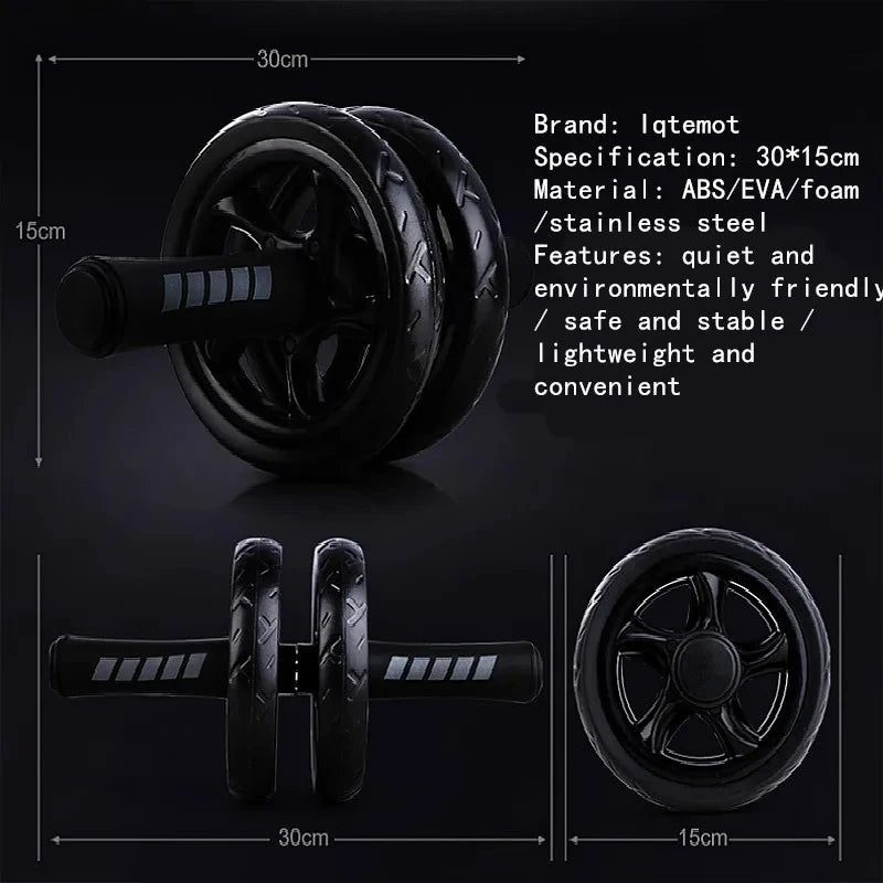AB Roller Wheel with Knee Pad & Resistance Bands