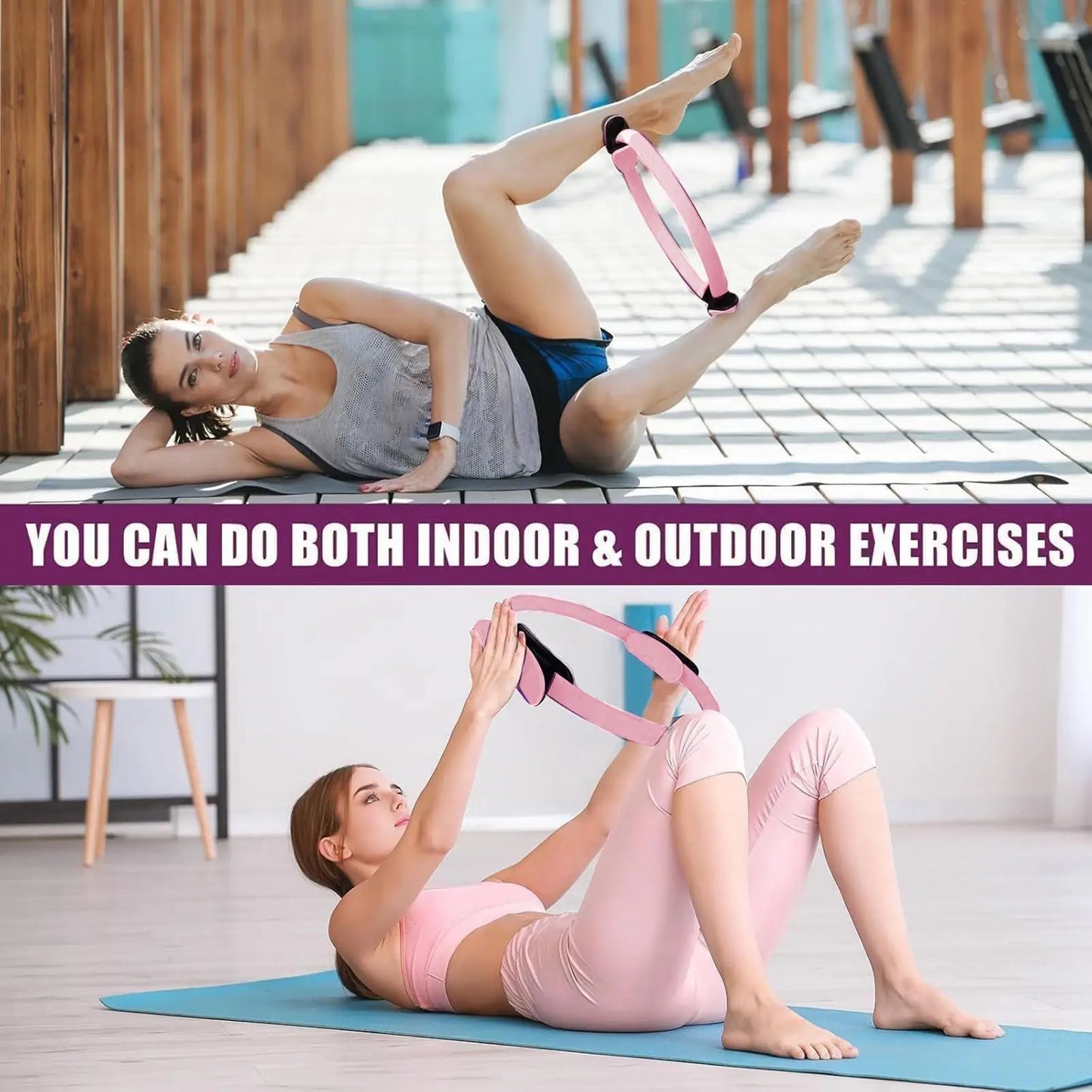 Pilates Ball & Ring Resistance Set for Home Workouts