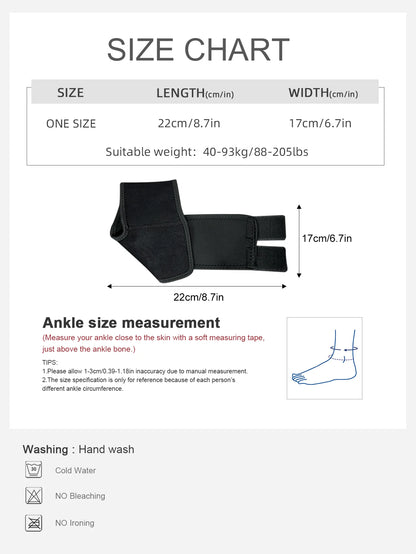 Valour Fit adjustable ankle support sleeve for sports and daily use, shown on a person's ankle in a neutral setting.