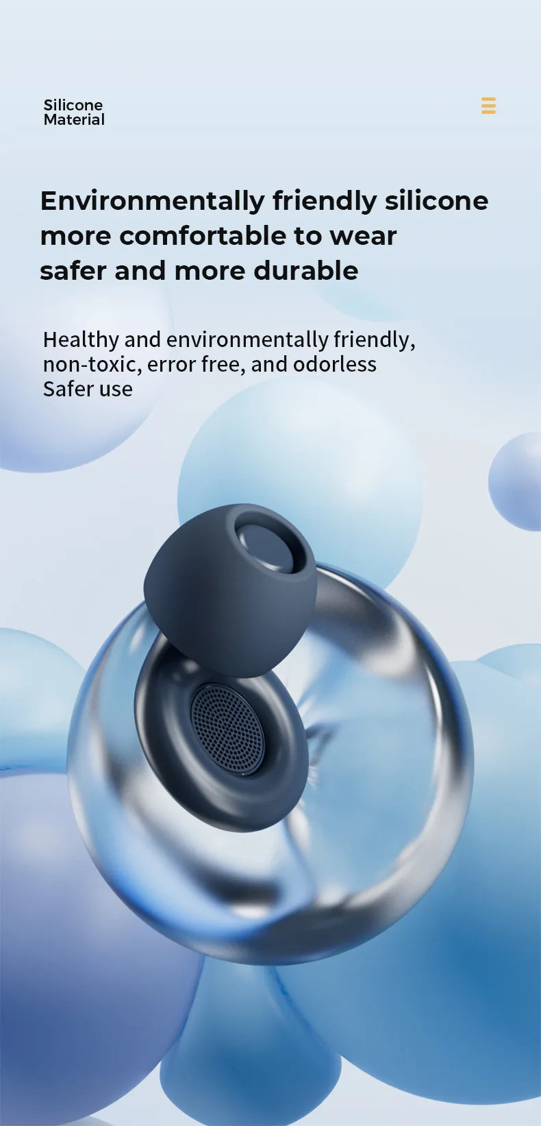 Valour Fit soft noise-reducing earplugs for sleep, travel, and study, shown in a close-up image with foam tips