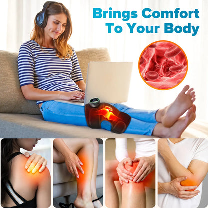 Heated Vibration Knee Support Pad for Recovery & Relaxation