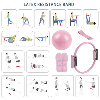 Pilates Ball & Ring Resistance Set for Home Workouts