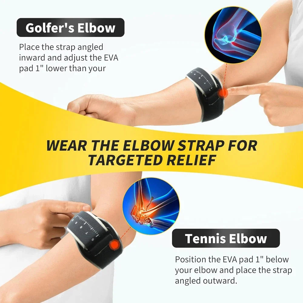Valour Fit compression elbow support sleeve for sports, shown on a person's arm, providing stability and compression during activity.