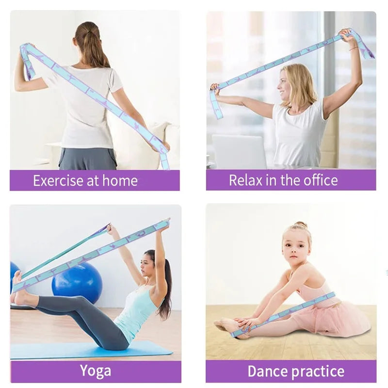 Adjustable Yoga Stretch Strap for Flexibility & Mobility
