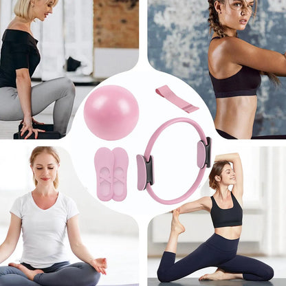 Pilates Ball & Ring Resistance Set for Home Workouts