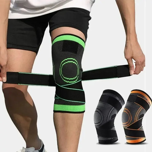 Adjustable Knee Compression Sleeve with Straps