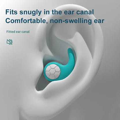 Valour Fit soft noise-reducing earplugs for sleep and travel, shown in a close-up image with soft foam tips.