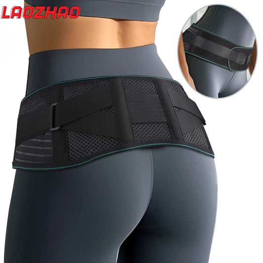Valour Fit adjustable back and lumbar support belt with four steel stays, designed to provide lower back relief and stability.