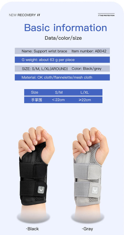 Wrist Brace with Splint – Left & Right Hand Support