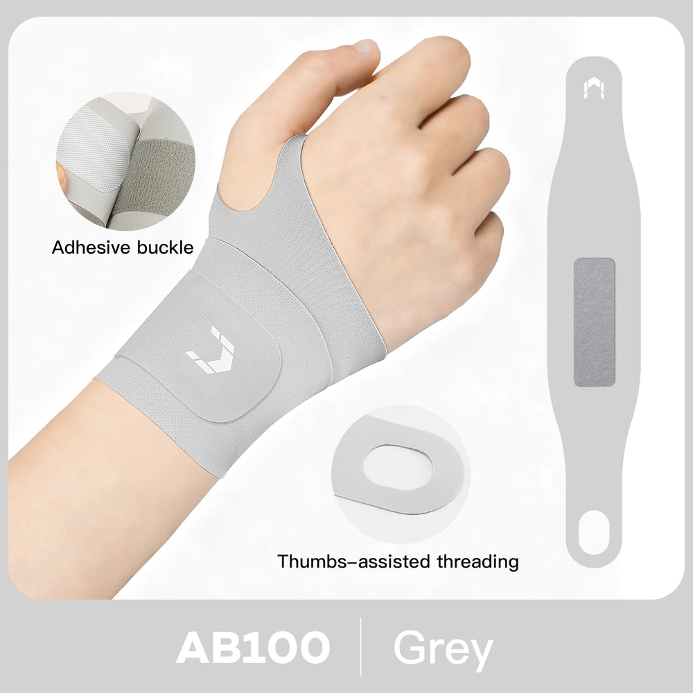 Valour Fit adjustable wrist and thumb support brace for gym and daily use, providing stability and comfort during activity.