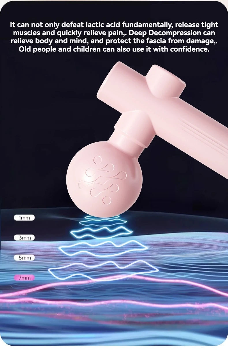 Mini USB Massage Gun for Muscle Recovery & Relaxation