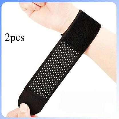 Valour Fit 2-piece adjustable wrist support straps for wrist stability and support during workouts or weightlifting.