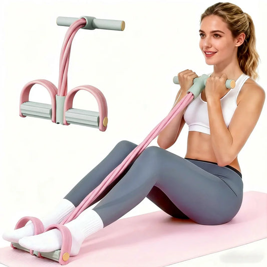 Adjustable Foot Pedal Resistance Band for Full-Body Workouts