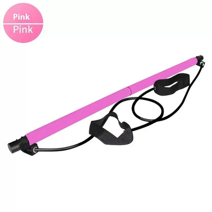 Adjustable Pilates Bar with Resistance Bands