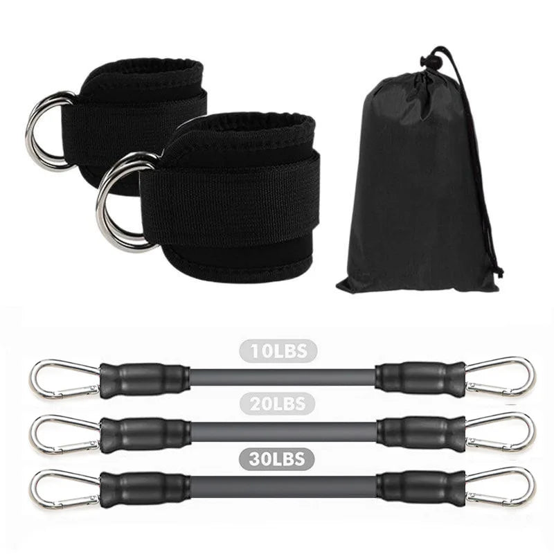 Ankle Strap Resistance Band Set for Lower-Body Training