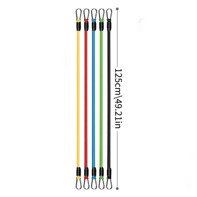 11-Piece Resistance Band Set for Home & Gym Workouts