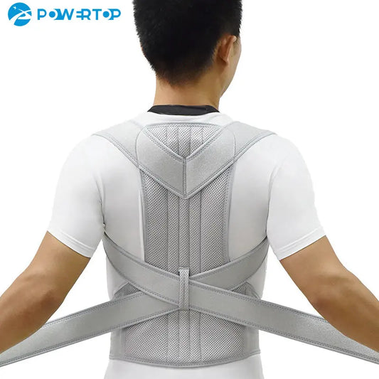 Valour Fit adjustable posture support brace for men and women, designed to improve posture and provide back support.