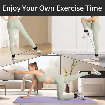 Ankle Strap Resistance Band Set for Lower-Body Training