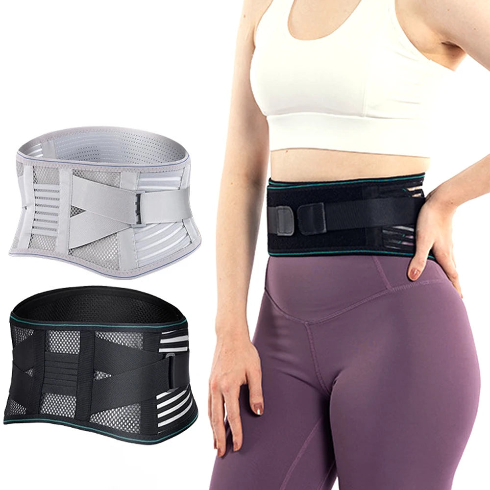 Valour Fit adjustable back support belt with four steel stays, designed for lumbar and lower back support.