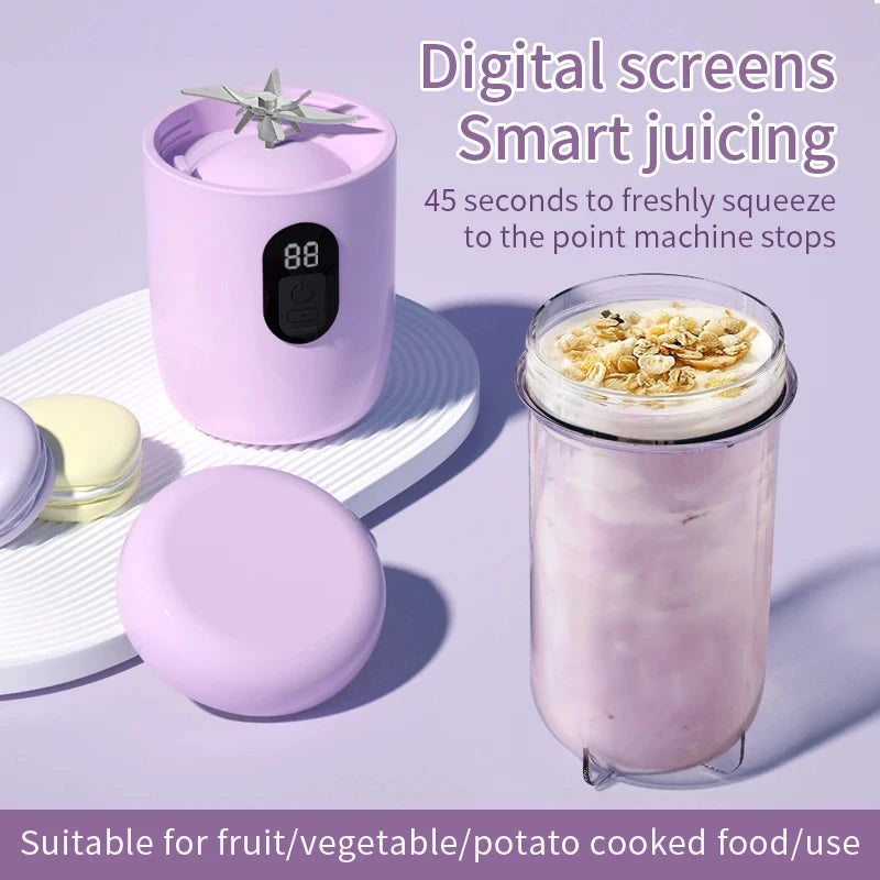 Portable USB Rechargeable Mini Blender for Smoothies & Protein Shakes