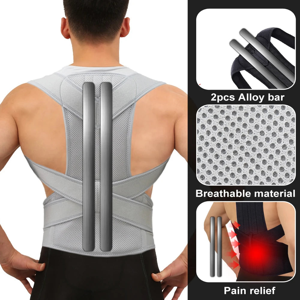 Adjustable Upper Back Posture Support Brace