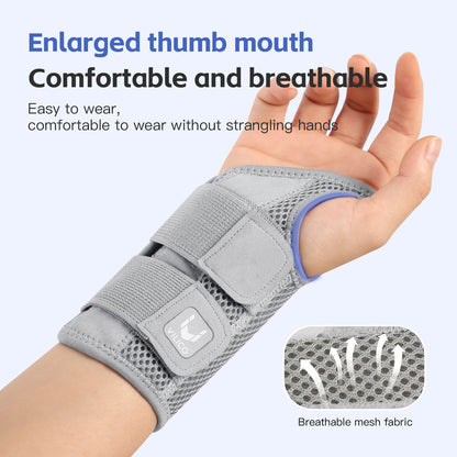 Valour Fit wrist support brace with splint for hand and wrist stabilization, black adjustable medical-grade support accessory