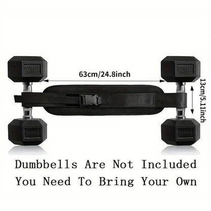 Valour Fit adjustable weighted waist belt for home workouts, used for strength training and toning exercises.