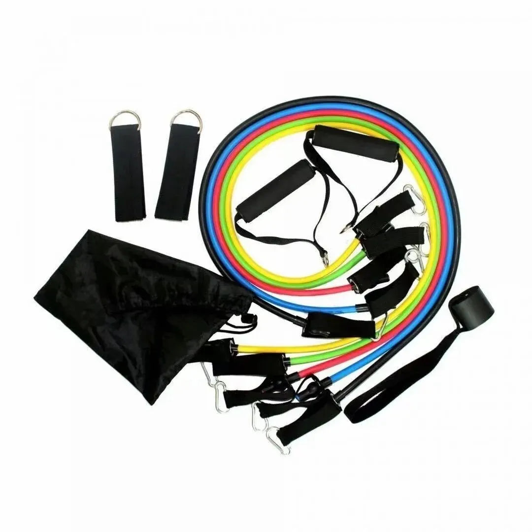 11-Piece Resistance Band Set for Home & Gym Workouts