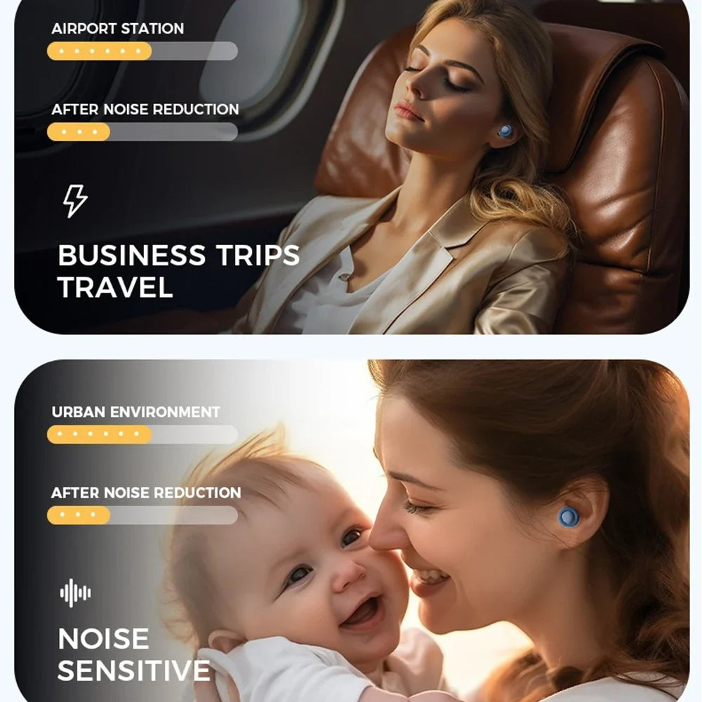 Soft noise-reducing Valour Fit earplugs for sleep, travel, and study, shown in a close-up image highlighting their comfort and design.
