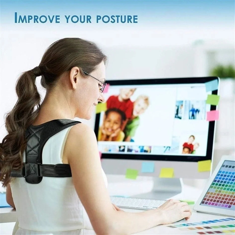 Adjustable Posture Support Belt for Back & Shoulders – Multiple Sizes