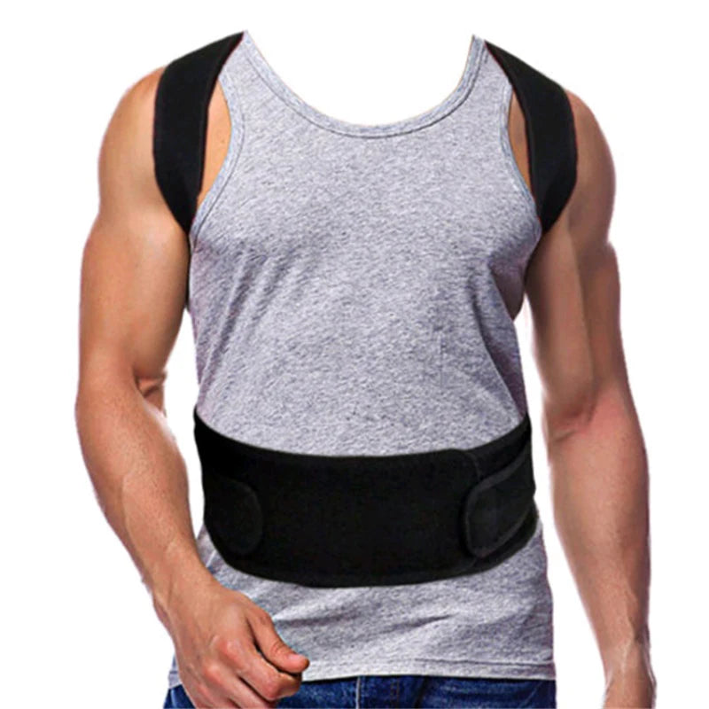 Adjustable Back & Lumbar Posture Support Brace