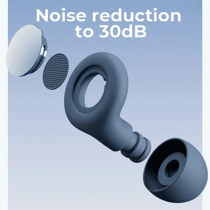 Valour Fit soft noise-reducing earplugs for sleep, travel, and study, shown in a close-up image highlighting their comfort and design.