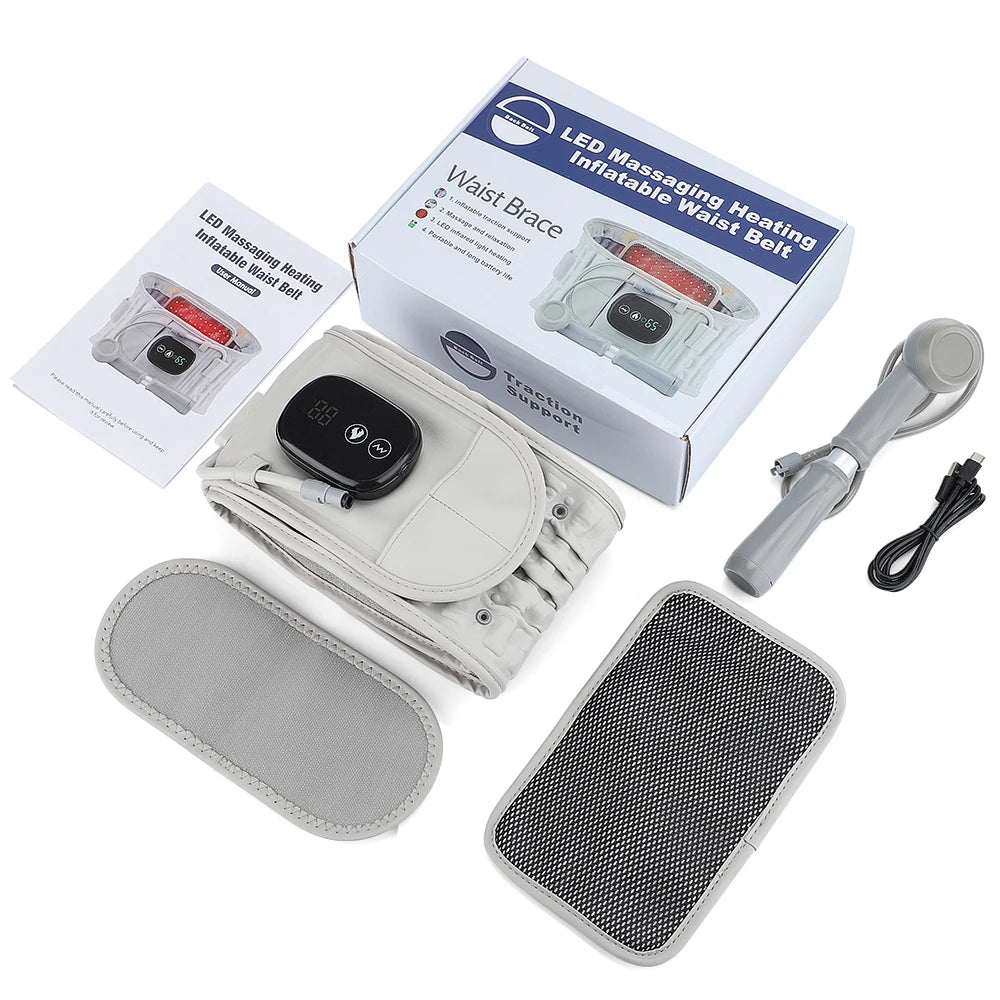 Rechargeable Heated Lumbar Support & Massage Belt