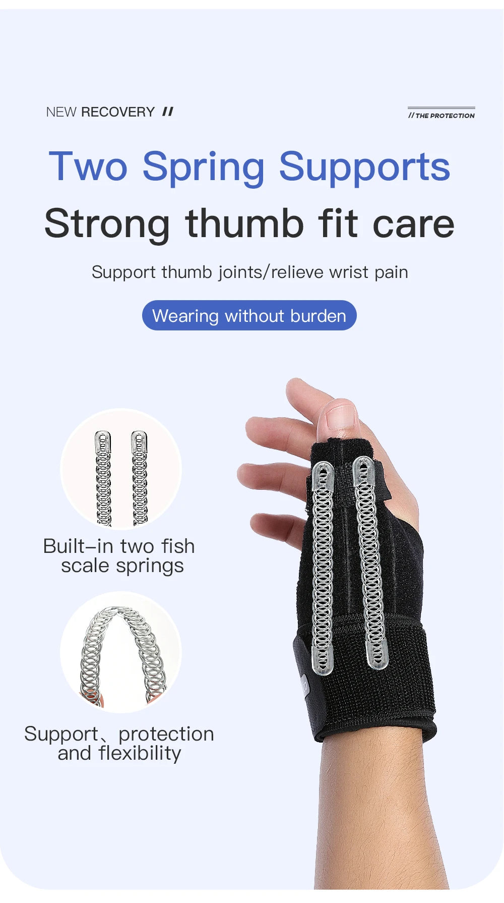 Valour Fit adjustable wrist and thumb support brace designed for gym and daily use, featuring a secure, comfortable fit.