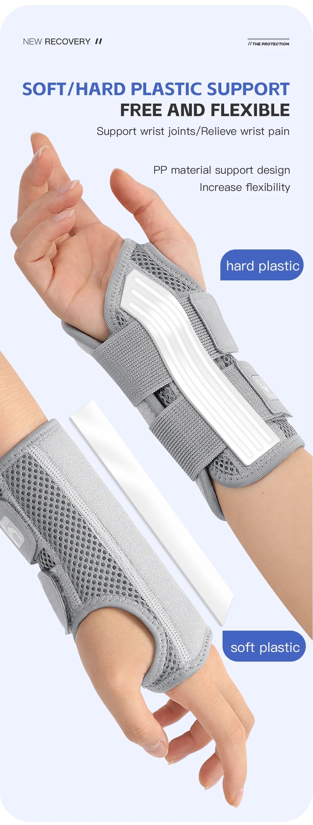 Valour Fit wrist support brace with splint for hand and wrist stabilization, designed for injury recovery and support.