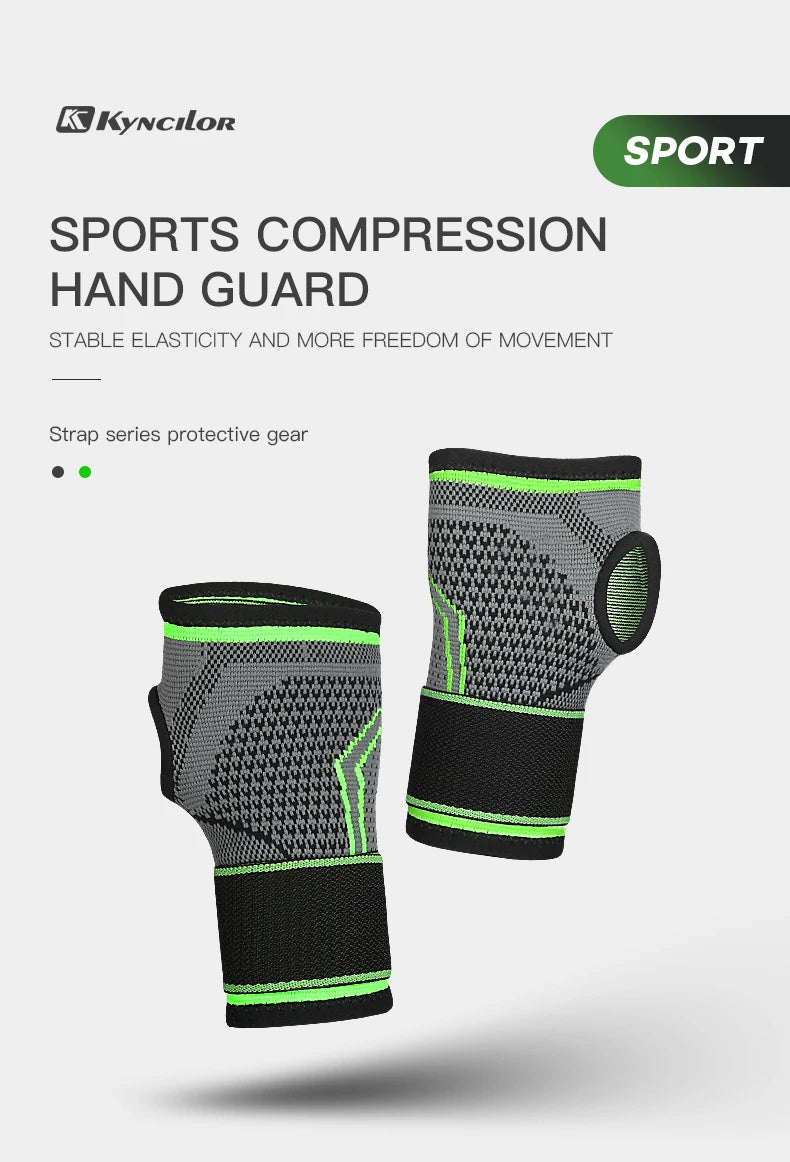 Valour Fit adjustable wrist support for gym and sports, showing a snug fit around a wrist with straps for support and stability.