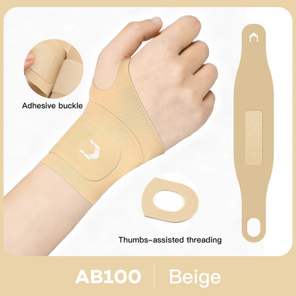 Valour Fit adjustable wrist and thumb support brace, designed for gym and daily use, showing a secure fit and breathable material.