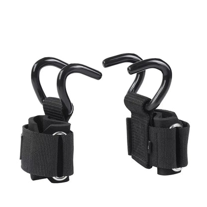 Weightlifting Hooks with Adjustable Wrist Support – 2 Piece Set