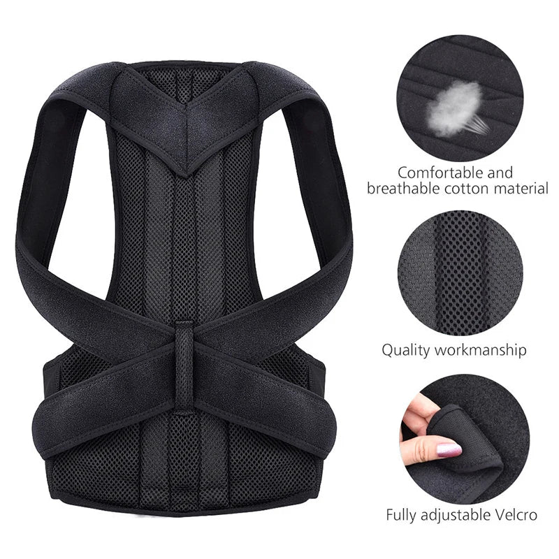 Adjustable Upper Back Posture Support Brace