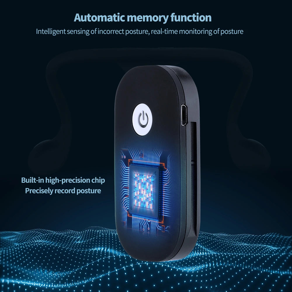 Valour Fit smart posture training device with real-time alerts, showing a compact posture support device for improved back alignment.